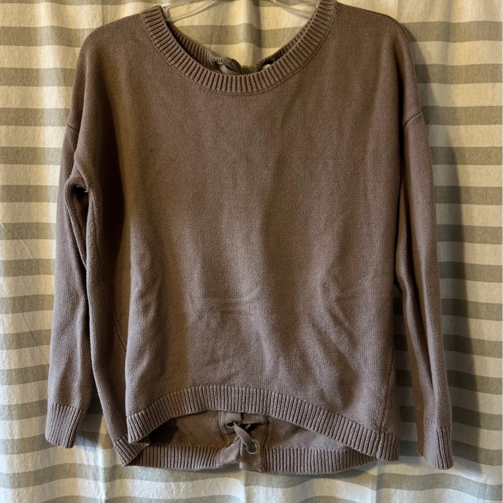 Express tie back sweater